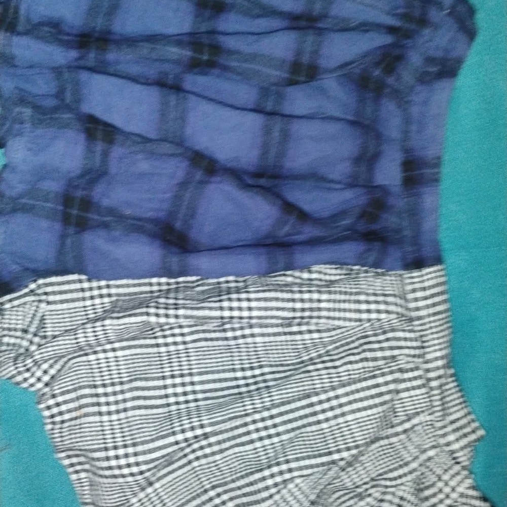 Forever 21 Blue and Black Plaid Kids Skirt